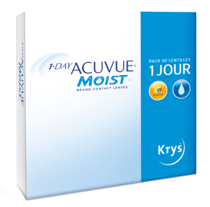 1 Day Acuvue Moist Corrective Lenses Boîte de 90