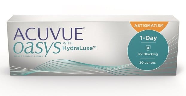 Acuvue Oasys For Astigmatism 1 Day Corrective Lenses Boîte de 30