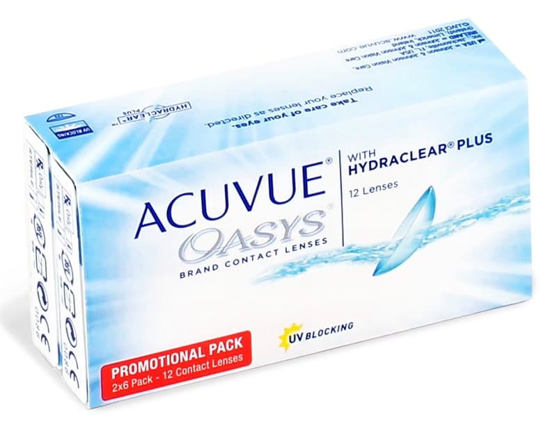 Verres correcteurs Acuvue Oasys Boîte de 12