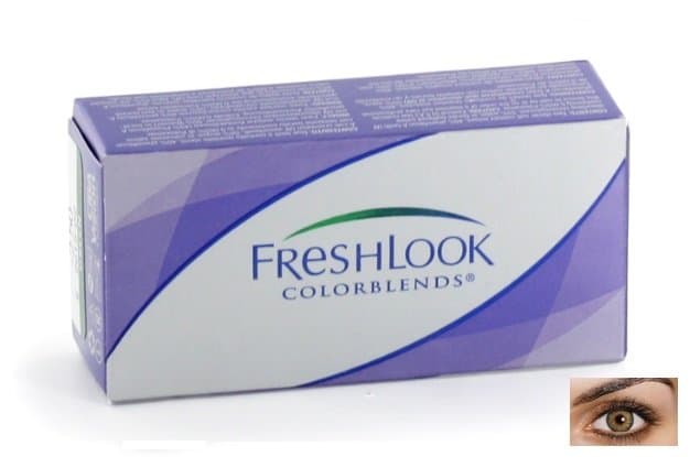 FreshLook ColorBlends Lentilles De Contact Colorées Sans Correction Vert Amande Boîte de 2