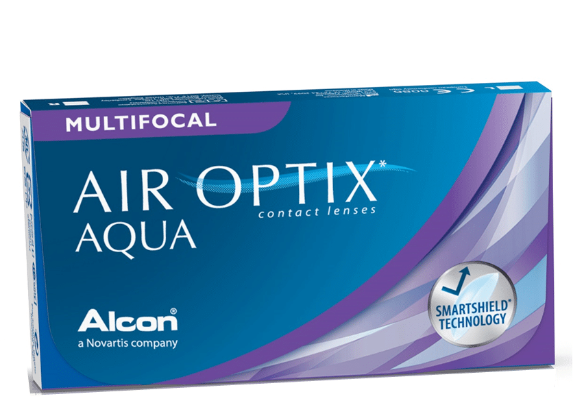 Verres correcteurs multifocaux Air Optix Aqua Boîte de 6