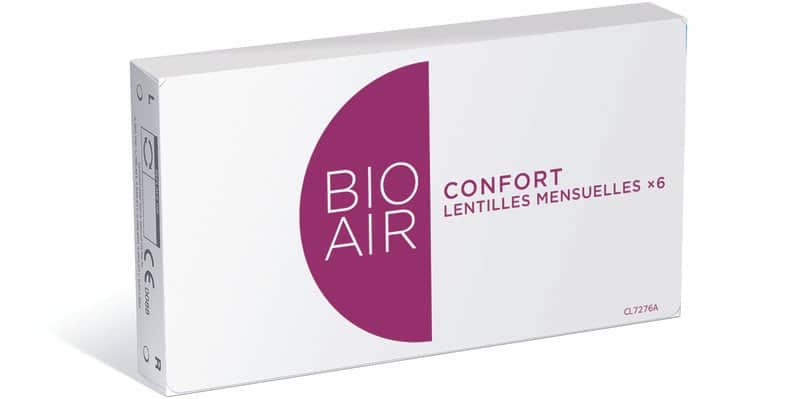 Verres correcteurs mensuels Bio Air Comfort Boîte de 6