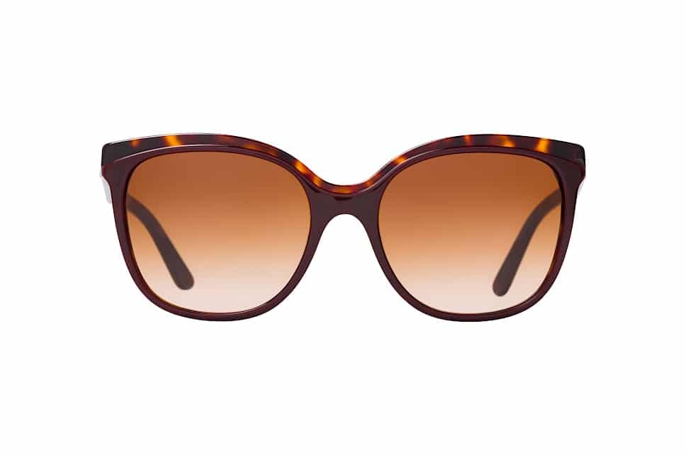 Lunettes de soleil Burberry BE4270 3730/13 haut bordeaux sur havane