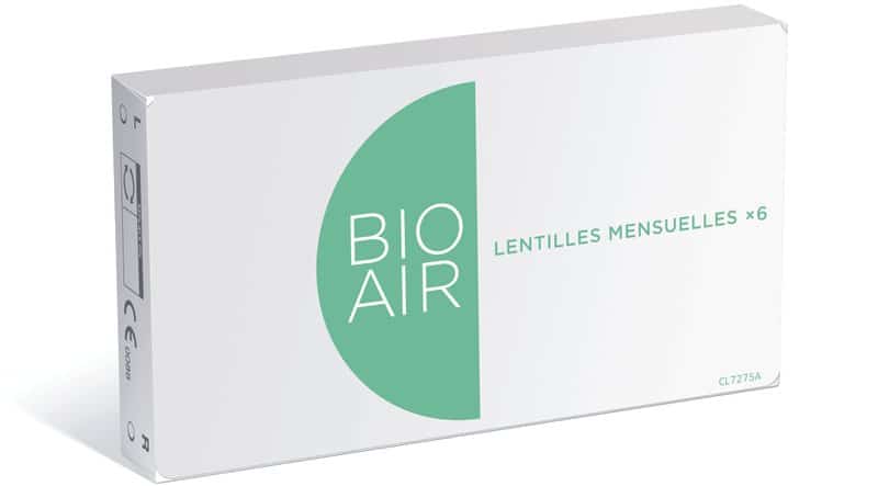 Lentilles correctrices mensuelles Bio Air Boîte de 6